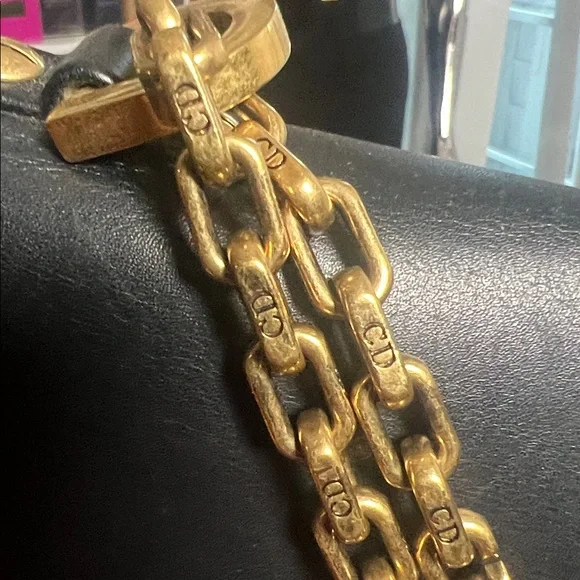 CHRISTIAN DIOR Calfskin J’Adior Chain Flap Bag Black and Red both available - Picture 6 of 16